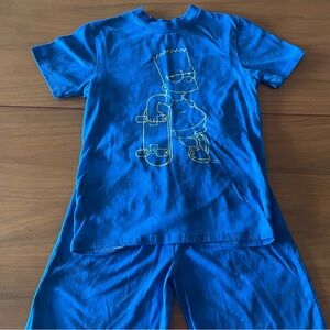 Bart Simpson Pajamas Size 8/10 M